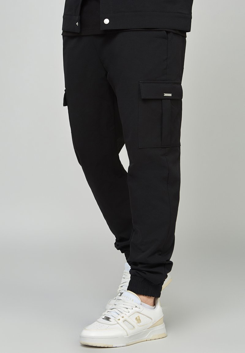 Homme Pantalons | SIKSILK UTILITY  JOGGER - Pantalon cargo - black/noir - XB77637
